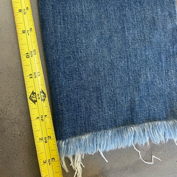 J. Crew Blue Jeans Womens 30x27 Distressed Raw Hem Straight Denim Medium Wash - Picture 5 of 8